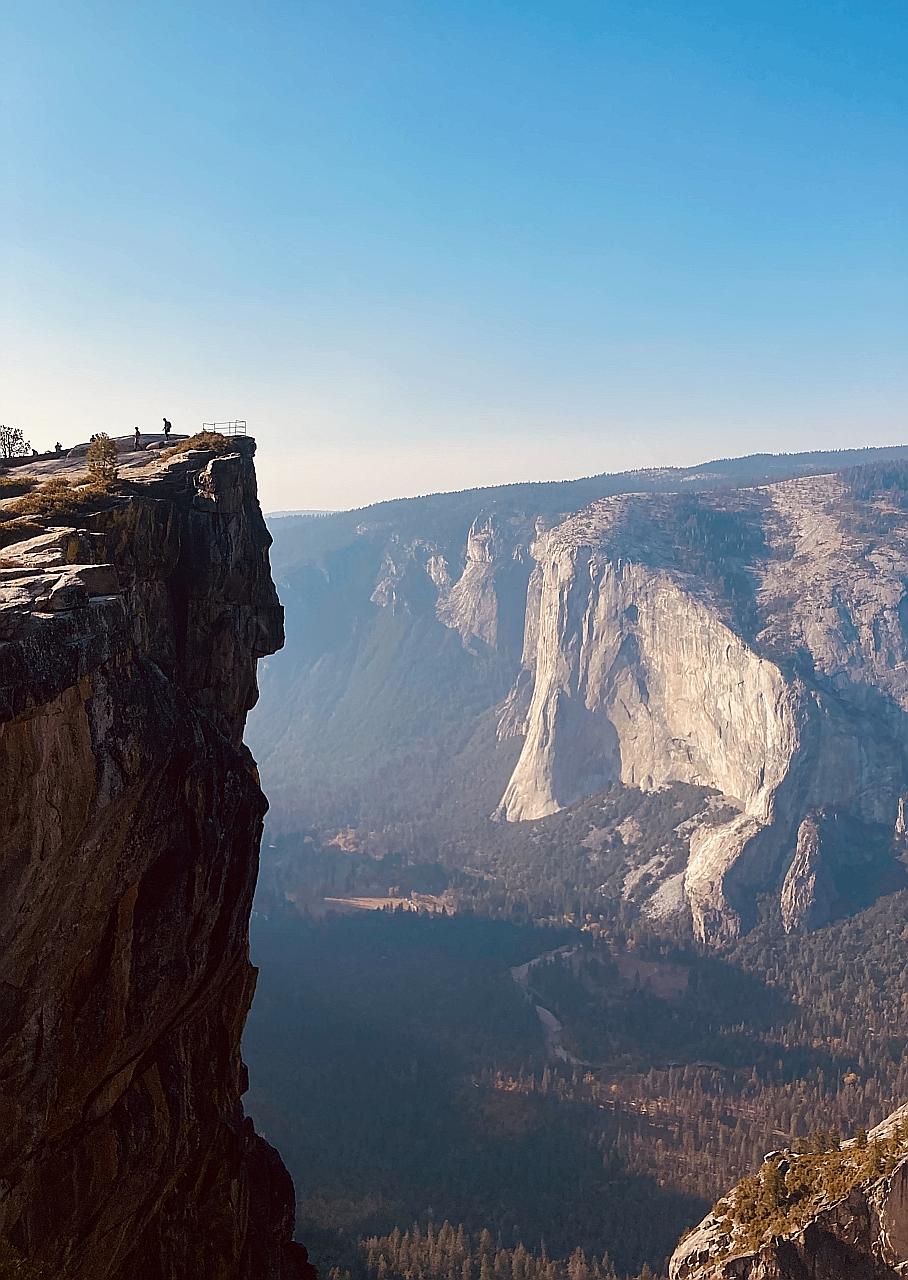 The Taft Point hike in California's Yosemite National Park. Holidays involving outdoor pursuits are all the rage in the United States amid the need to maintain social distance.