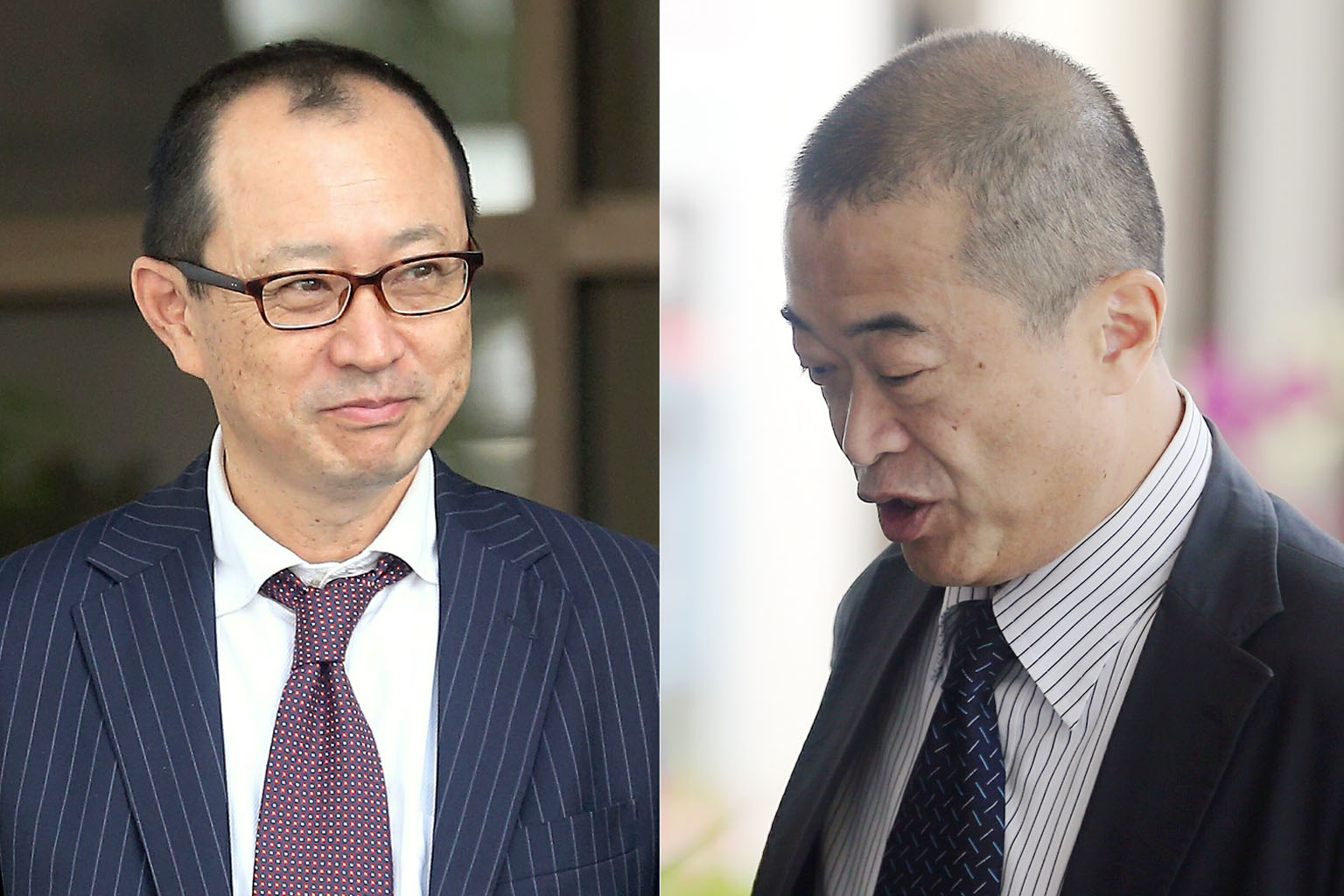 Takaaki Masui (left) and Katsutoshi Ishibe had their original sentences cut after the judge determined that the terms were manifestly excessive.