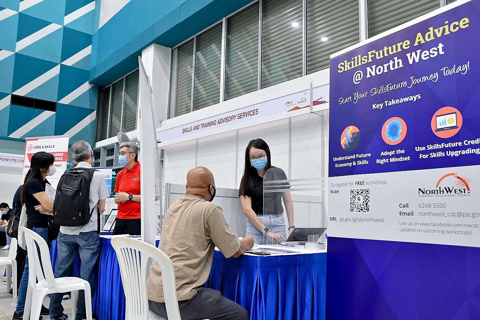 North West SkillsFuture Marketplace offered 450 jobs and upskilling opportunities in October. Opening credits and the SkillsFuture Credit top-up can be used on top of existing government course subsidies to pay for a range of skills-related courses.