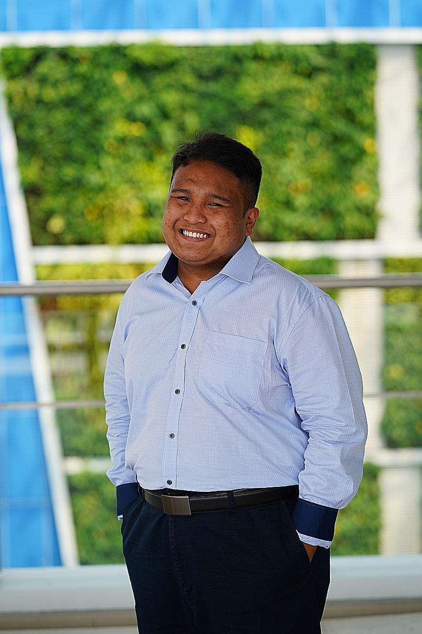 Mr Daniel Ezzra Adly Mohamed, 23, was the top trainee in the security systems engineering work-study diploma course.
