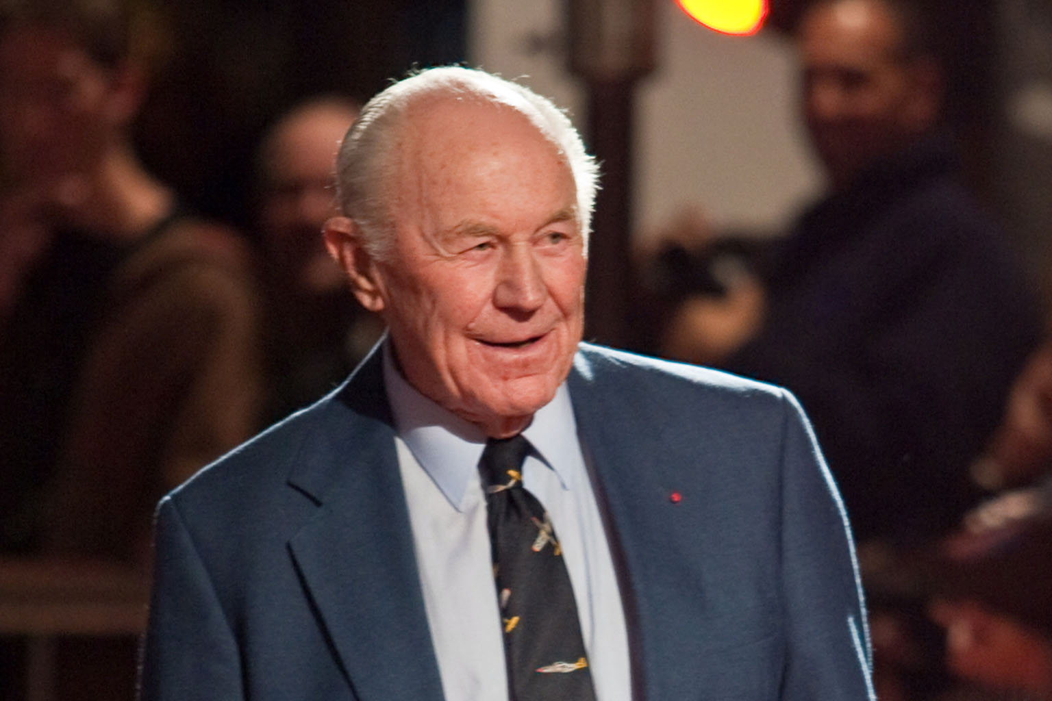 World War II fighter ace Chuck Yeager, seen here at a red carpet event in Sacramento, California, in 2009, set numerous flight records, but most of his career was spent as a military commander directing US fighter squadrons in the 1950s and 1960s.