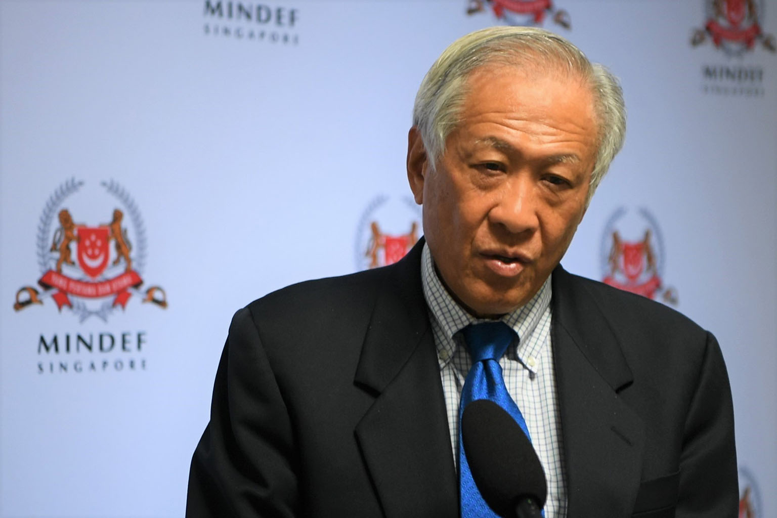 Singapore's Defence Minister Ng Eng Hen said the joint declarations from the meetings of defence leaders showed the commitment to address current problems. PHOTO: MINISTRY OF DEFENCE