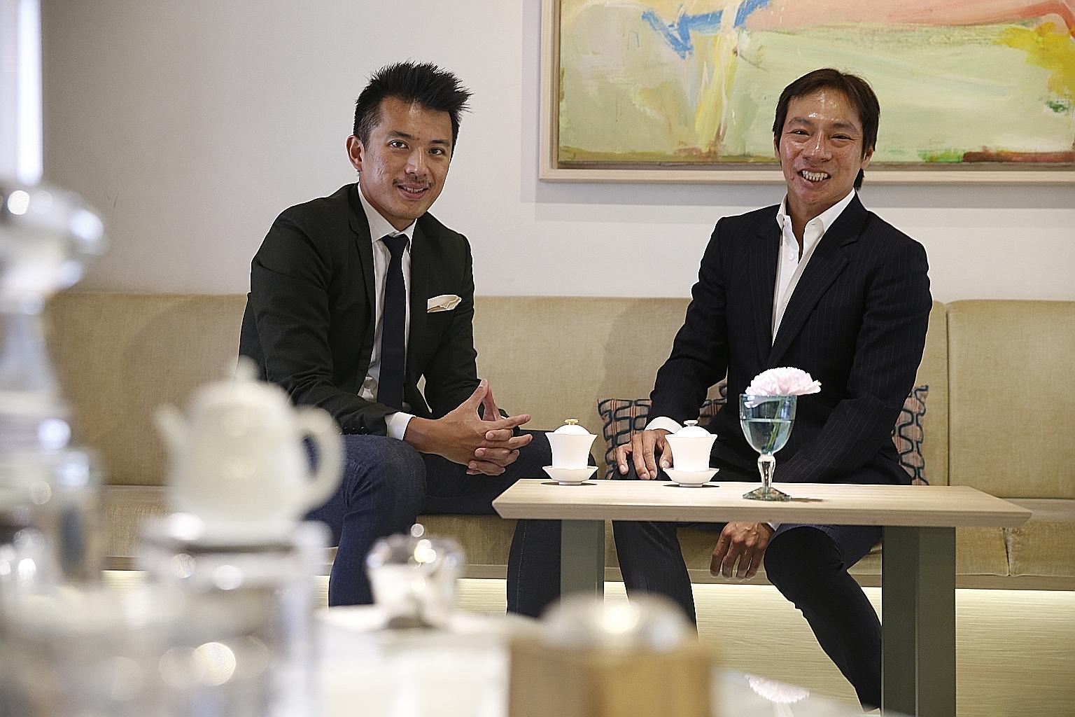 Cousins Nelson Loh (left) and Terence Loh, who co-founded Novena Global Healthcare, made news in August with a £280 million (S$493 million) takeover bid for English Premier League football club Newcastle United. The bid was made under the Bellagraph