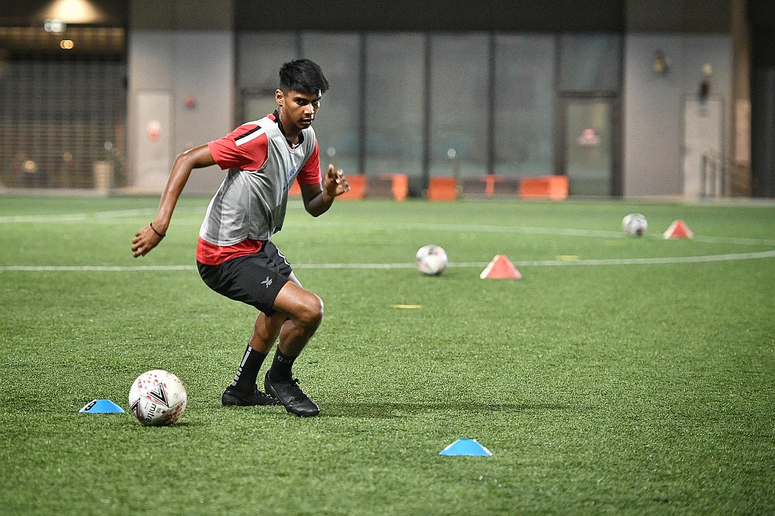 Iqbal Hussain says it is amazing that his first overseas playing stint is in India, where his great-grandparents were from. He could make his I-League debut on Jan 9. ST FILE PHOTO