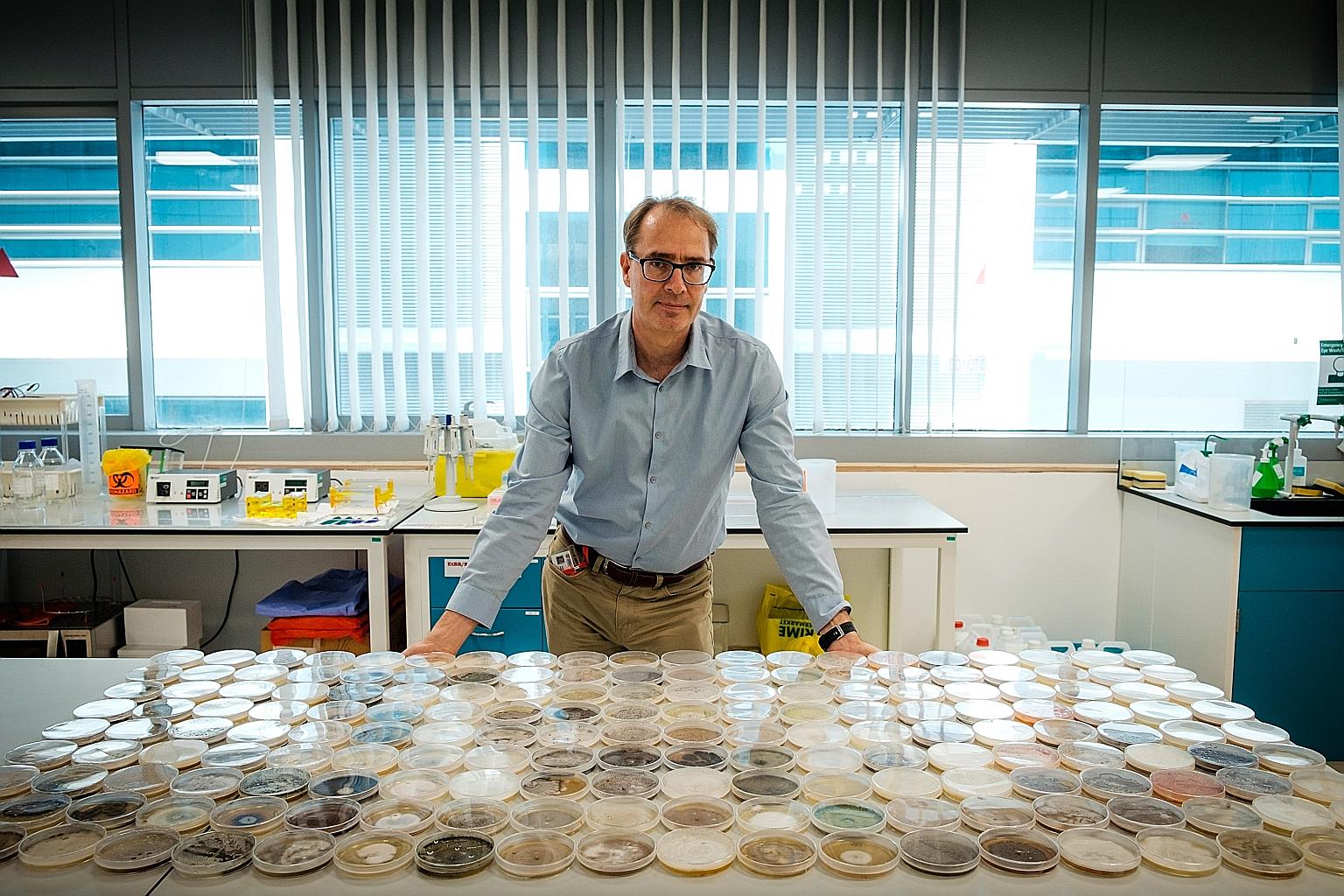 Professor Stephan Schuster says the virus crisis proves that scientists are able to move to new fields. PHOTO: NANYANG TECHNOLOGICAL UNIVERSITY