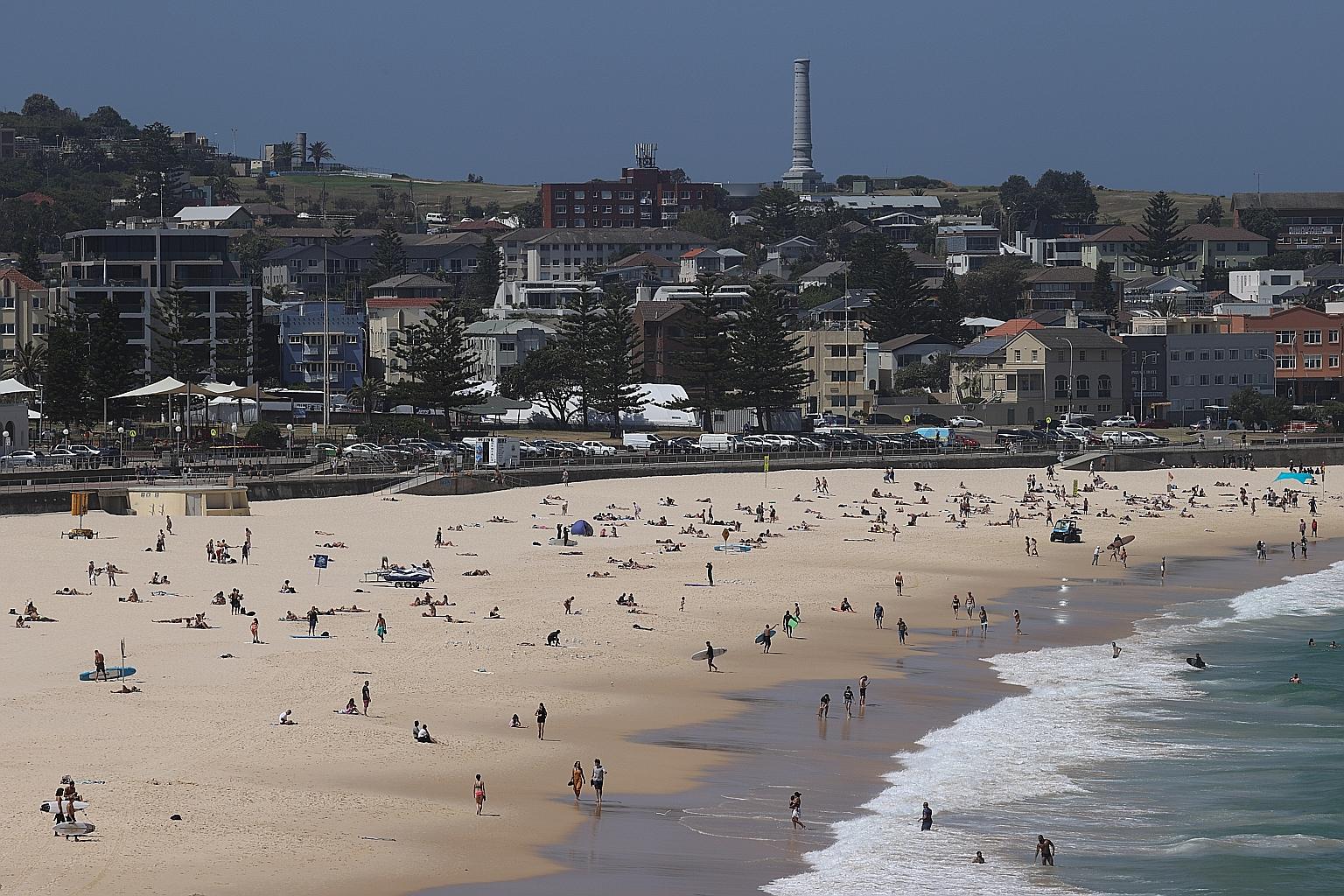 Bondi Beach in Sydney, Australia. The country's economic recovery is poised to accelerate amid a spending surge by Australians looking to holiday in the country.