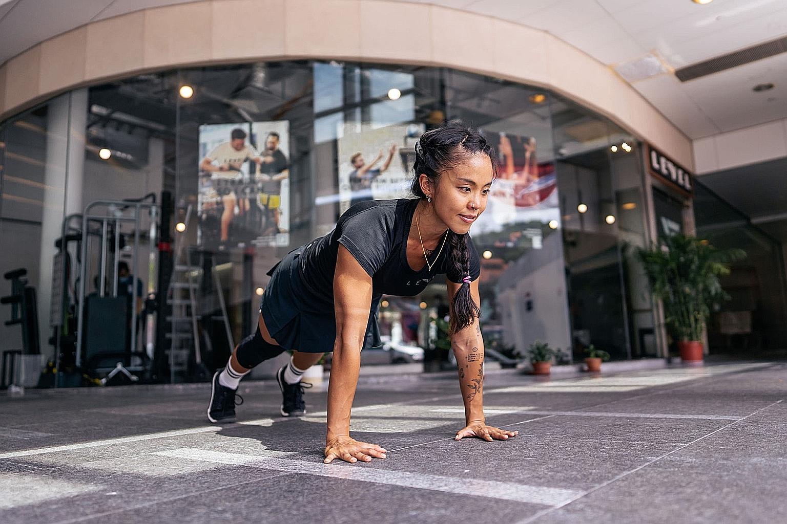 For freelance illustrator Tiffany Tan, a fitness routine does not have to be a strict regimen and should encompass different activities like cycling and taking walks.