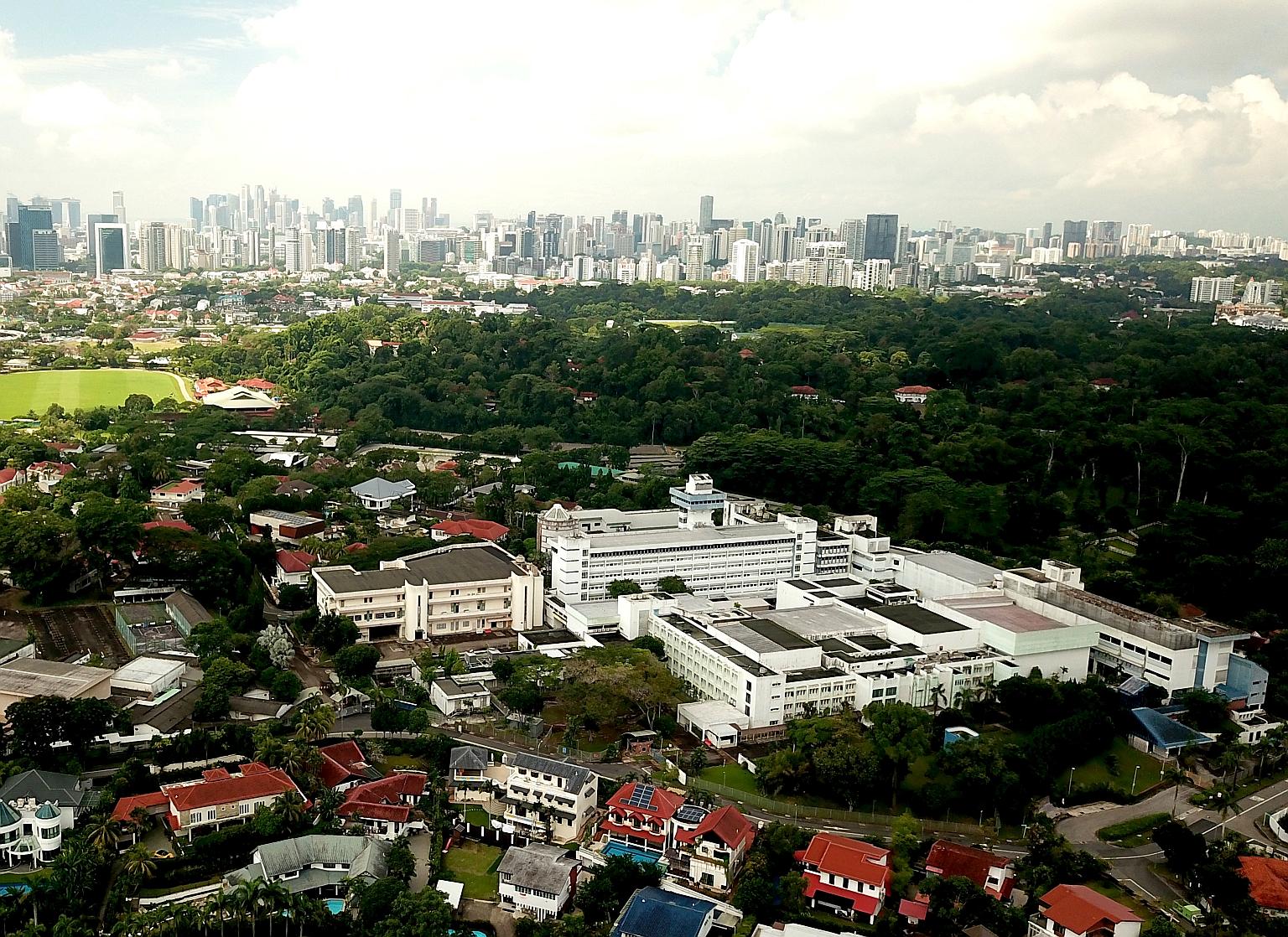 The hilltop site in Andrew Road had housed Mediacorp's Caldecott Broadcast Centre. Spanning 752,015 sq ft, the leasehold site has a balance lease term of 73 years, which means the developer would also need to pay a lease upgrading premium to the Sing