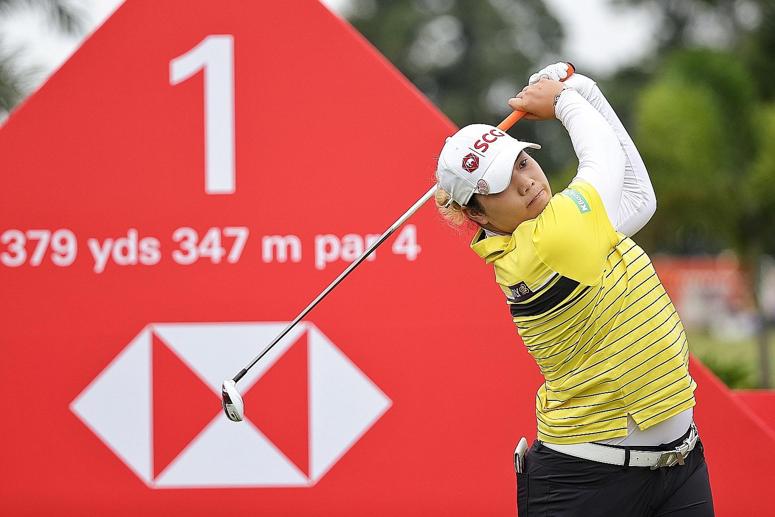 Two-time Major champion Ariya Jutanugarn teeing off in last year's HSBC Women's World Championship. The Thai is among a host of world-class golfers who have competed in this event in recent years.