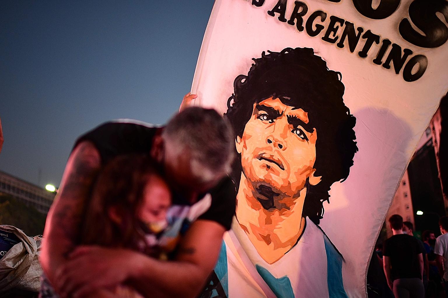 Argentinians across the football-mad country mourned the death of their World Cup-winning hero last month.