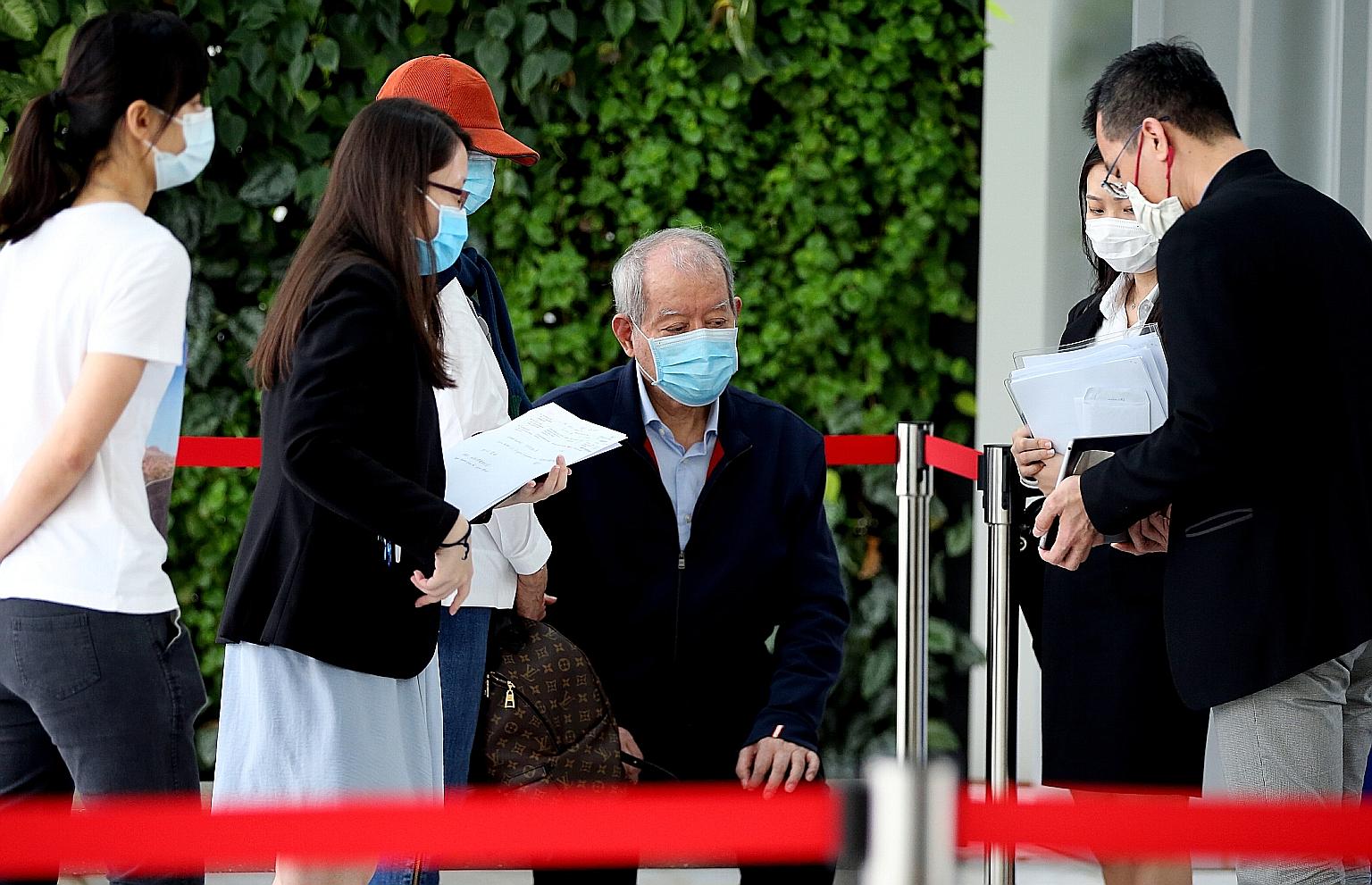 Lim Oon Kuin, seen in a September file photo, was charged with one count of abetment of forgery for the purpose of cheating relating to a fake CAO cargo sale. This was followed by an additional charge in September.