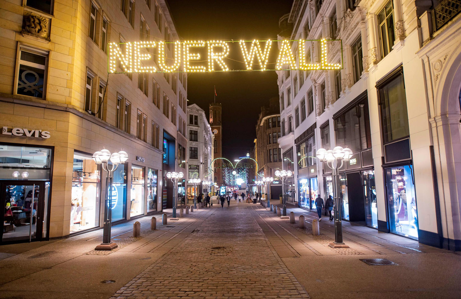 A near-empty Neuer Wall shopping street in Hamburg last Friday. Germany went into a light lockdown last month, hoping this would curb the spread of the coronavirus while pre-empting stricter measures. It did not do the trick, and a rigid lockdown was