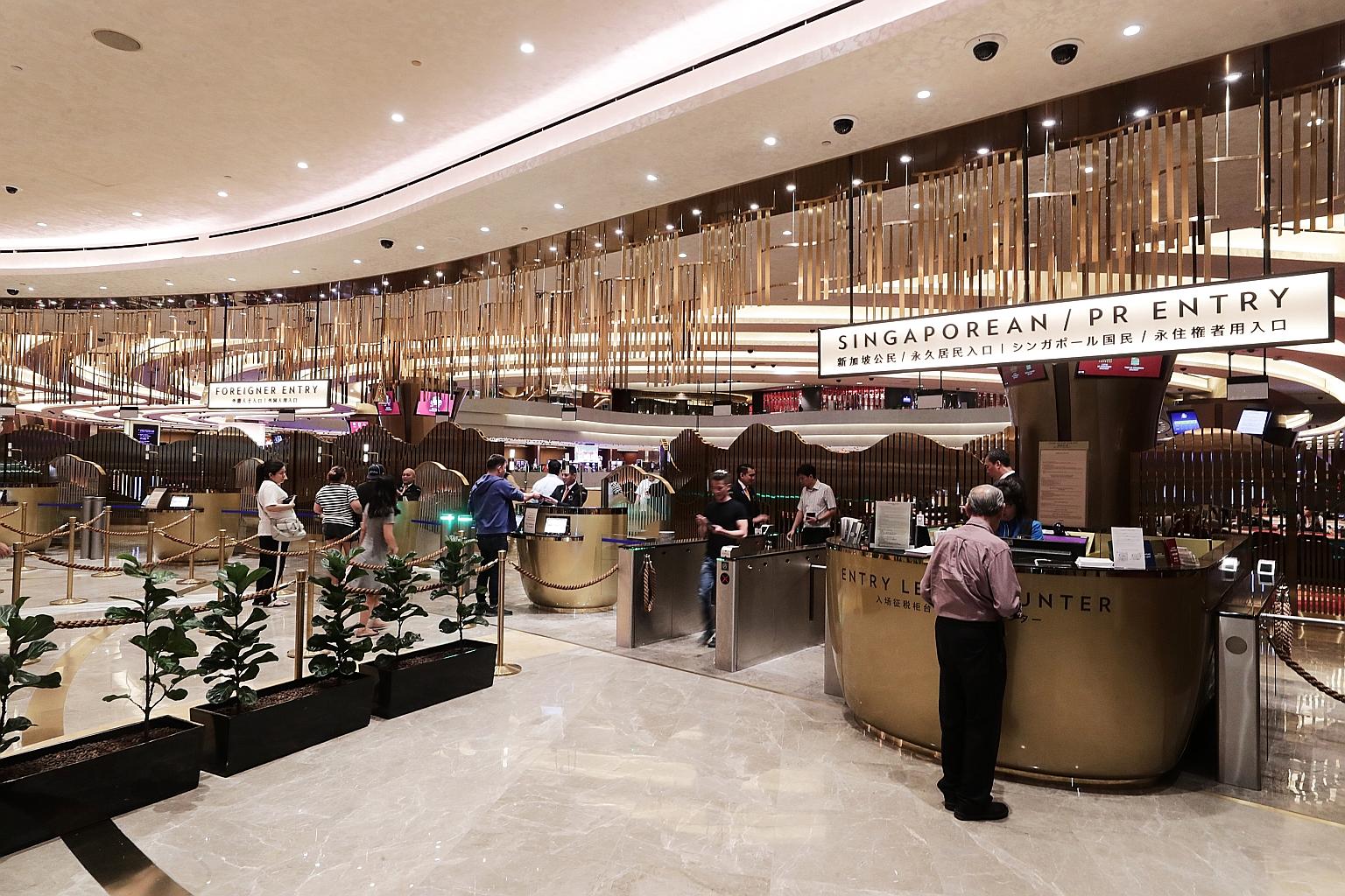 Marina Bay Sands, one of the most profitable casinos in the world based on margins, says it has cut back on problematic third-party transfers and tightened security over their use. ST FILE PHOTO