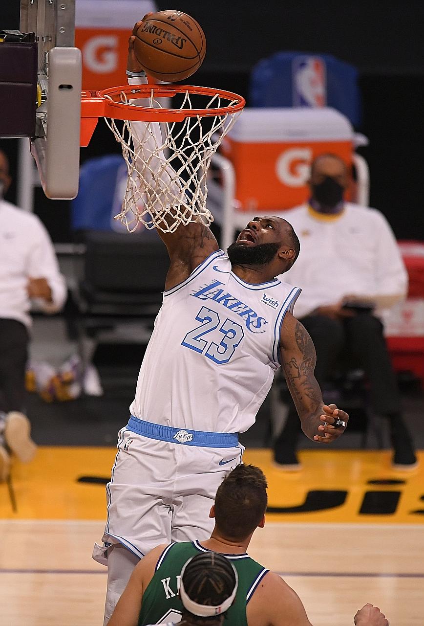 LA Lakers' LeBron James, who turns 36 on Wednesday, rose to second on the NBA's all-time Christmas points list with 383. He passed Oscar Robertson by six to be within 12 of the late Kobe Bryant's record.