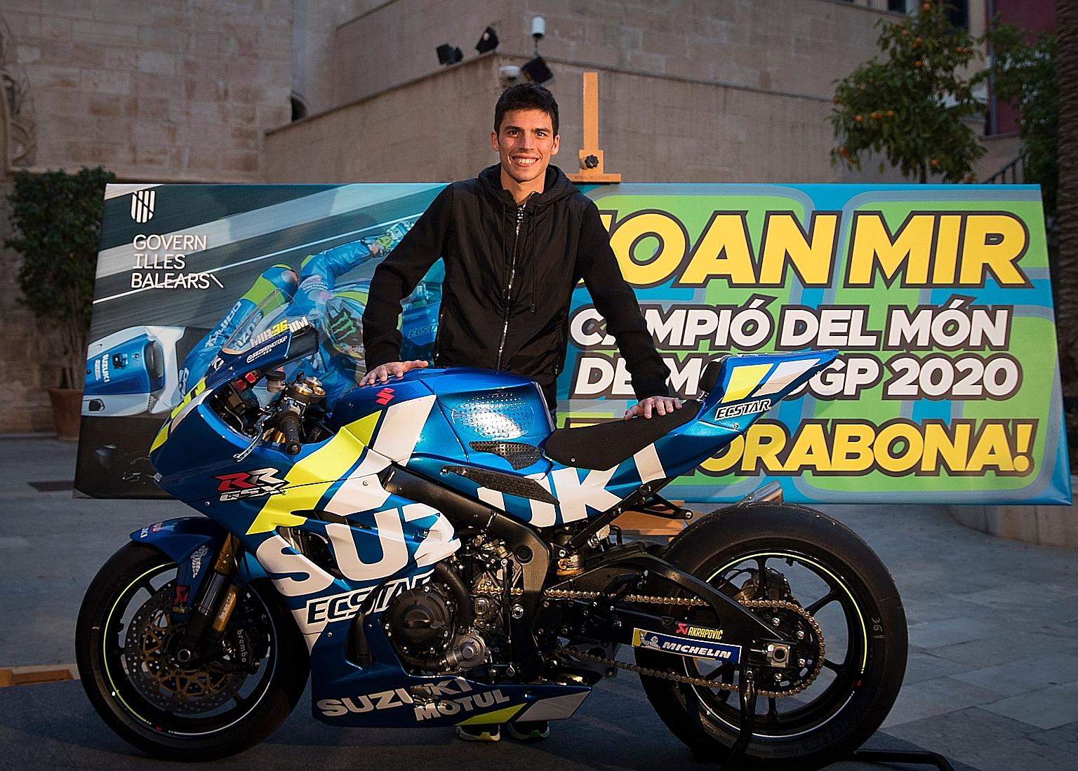 MotoGP racer Joan Mir is among the less heralded world champions. PHOTO: AGENCE FRANCE-PRESSE