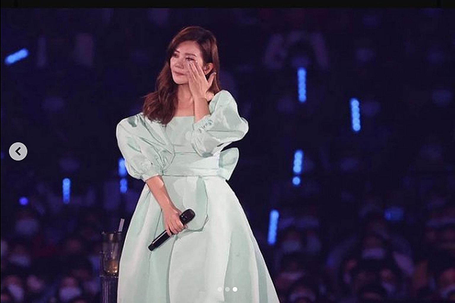 Malaysian singer Fish Leong held two concerts at the Taipei Arena last Saturday and Sunday.