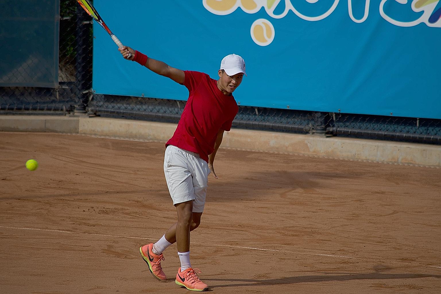 Ethan Lye, 19, is hoping his stint at Idaho State University will prepare him for the rigours of a professional tennis career after his studies.