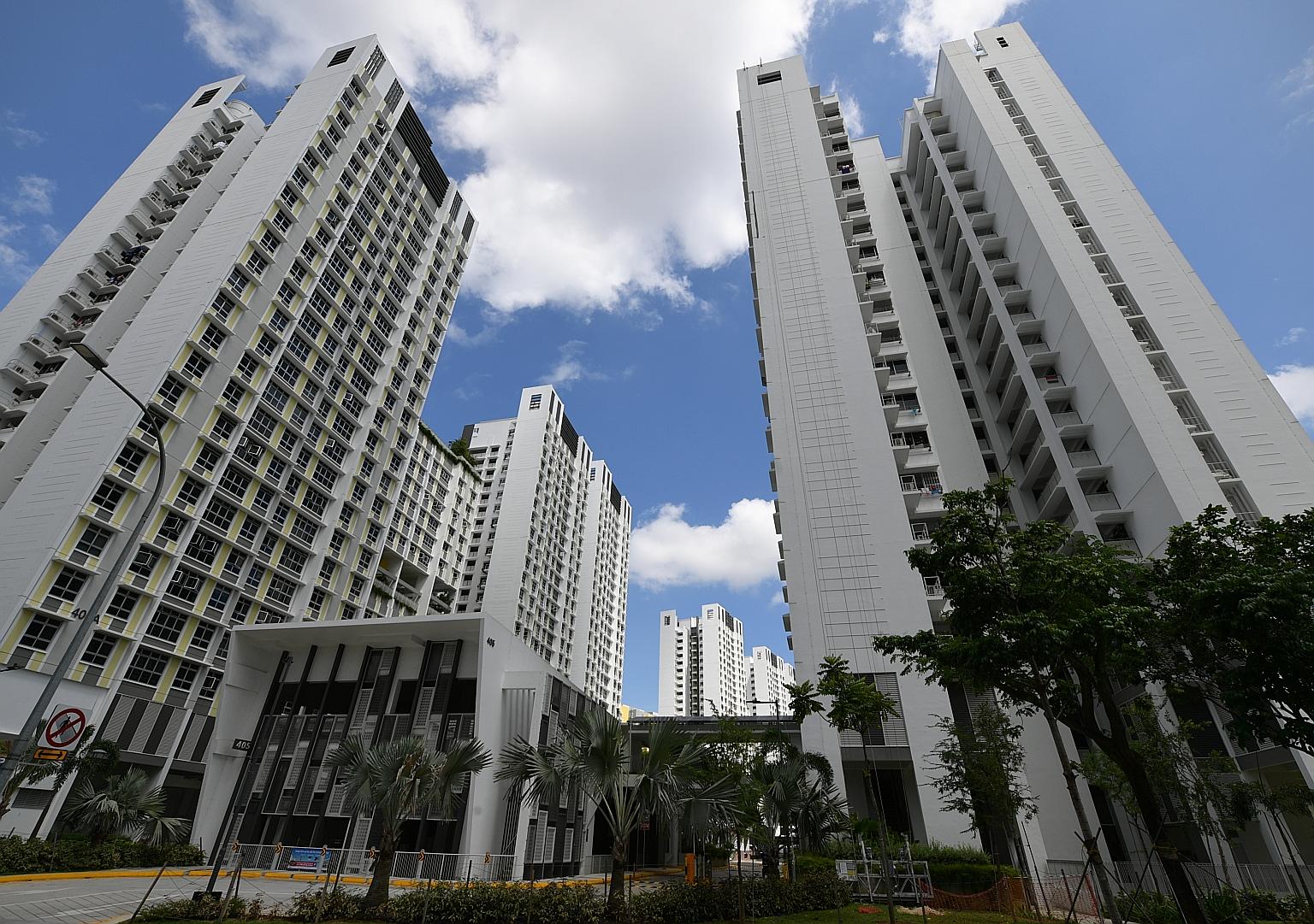 Singapore's first smart-enabled Housing Board flats in Punggol Northshore come fitted with smart power sockets and high-tech distribution boards, which enable occupants to transform them into smart homes. ST PHOTO: NG SOR LUAN