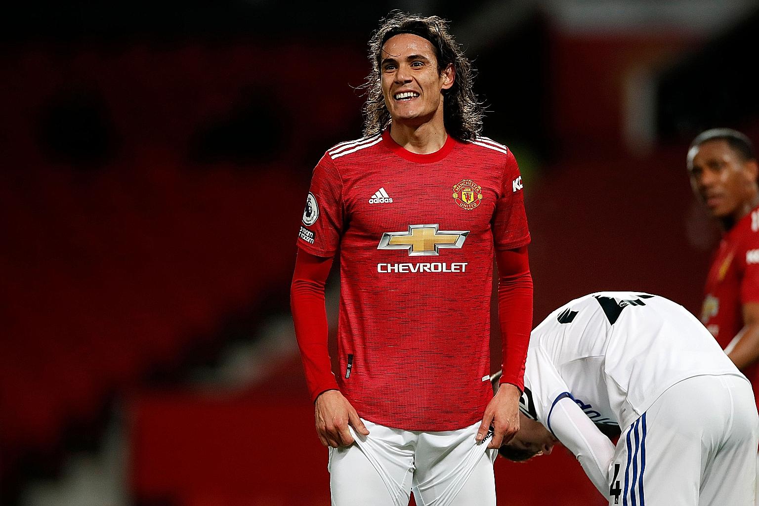 Edinson Cavani was banned three games for his "improper" Instagram post. PHOTO: AGENCE FRANCE-PRESSE