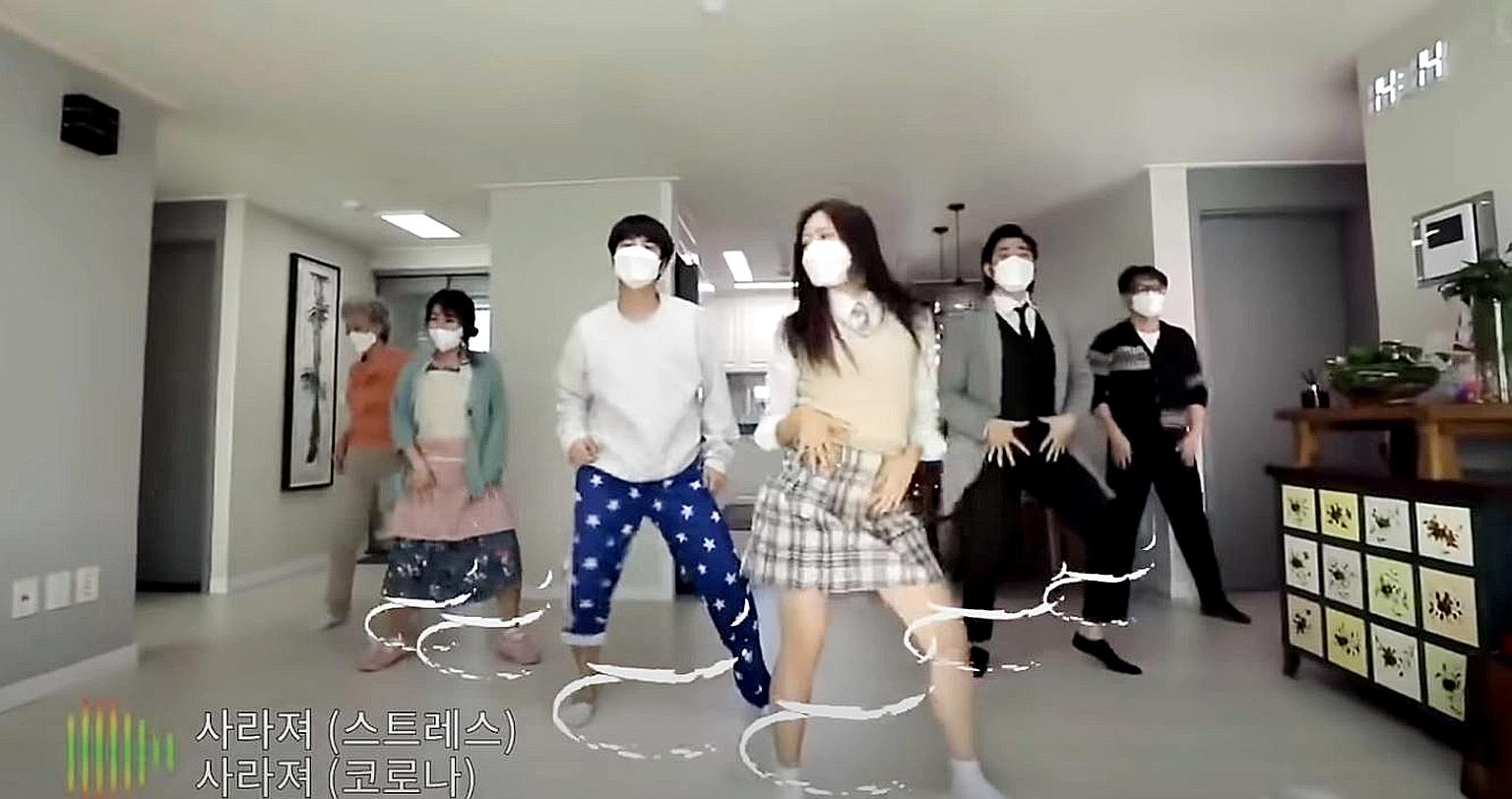 South Korea's health ministry drew criticism for being out of touch, as most people in South Korea live in apartments. It apologised, saying the video failed to consider "multiple issues including noise between floors". PHOTO: SOUTH KOREA'S MINISTRY