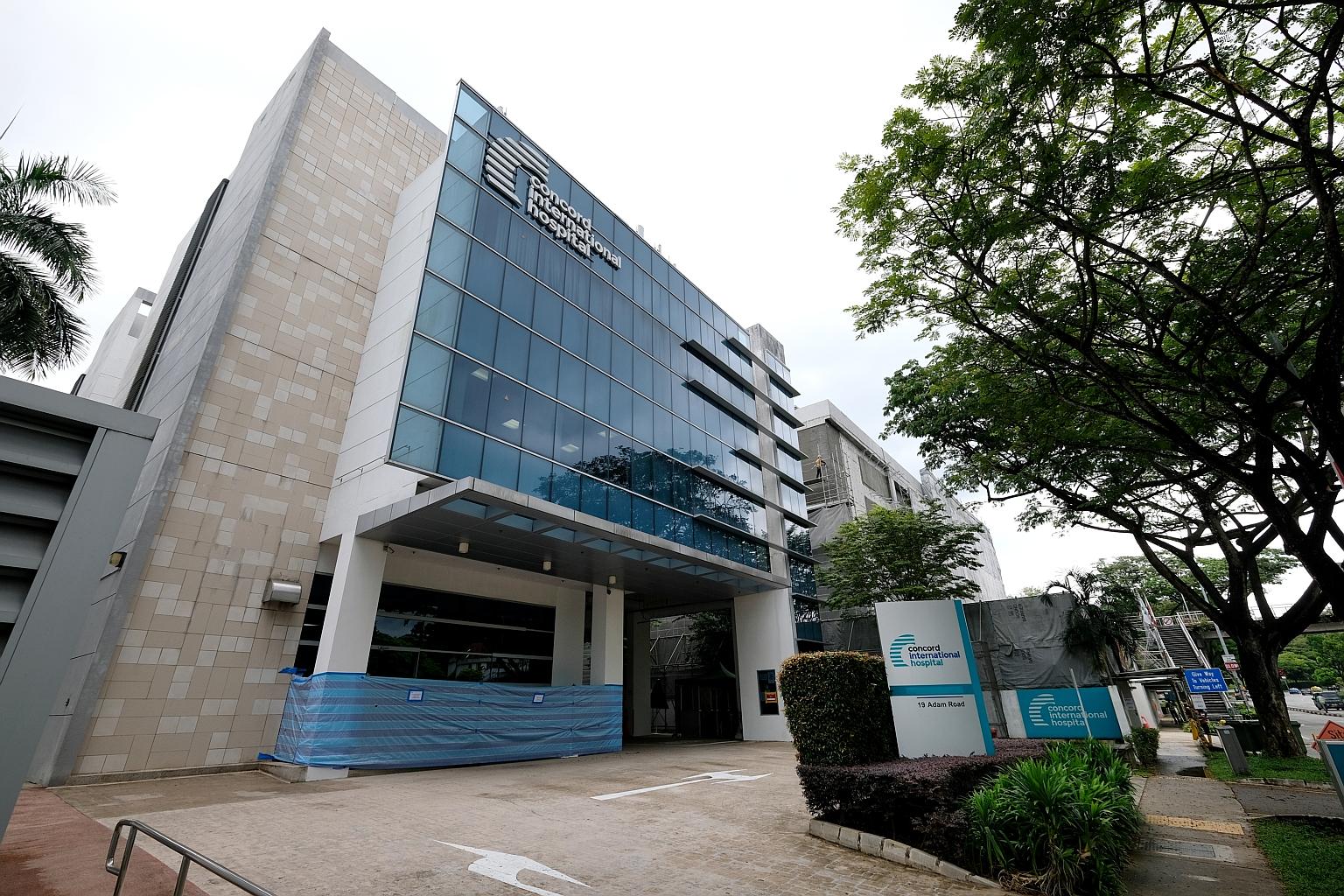 Concord International Hospital was ordered to temporarily stop the provision of healthcare services with effect from Dec 19, after the Health Ministry identified "significant lapses".