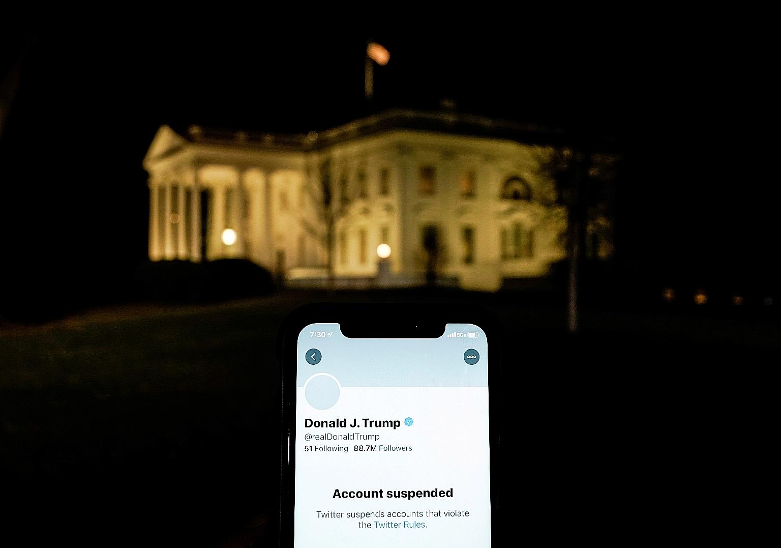 Twitter suspended President Donald Trump's account last week, after it decided his tweets breached its rules against glorifying violence.
