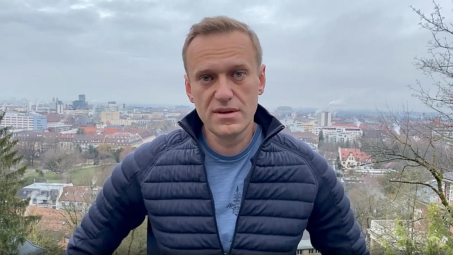 Mr Alexei Navalny, who has been recovering in Berlin from a poisoning attack, faces jail when he returns.
