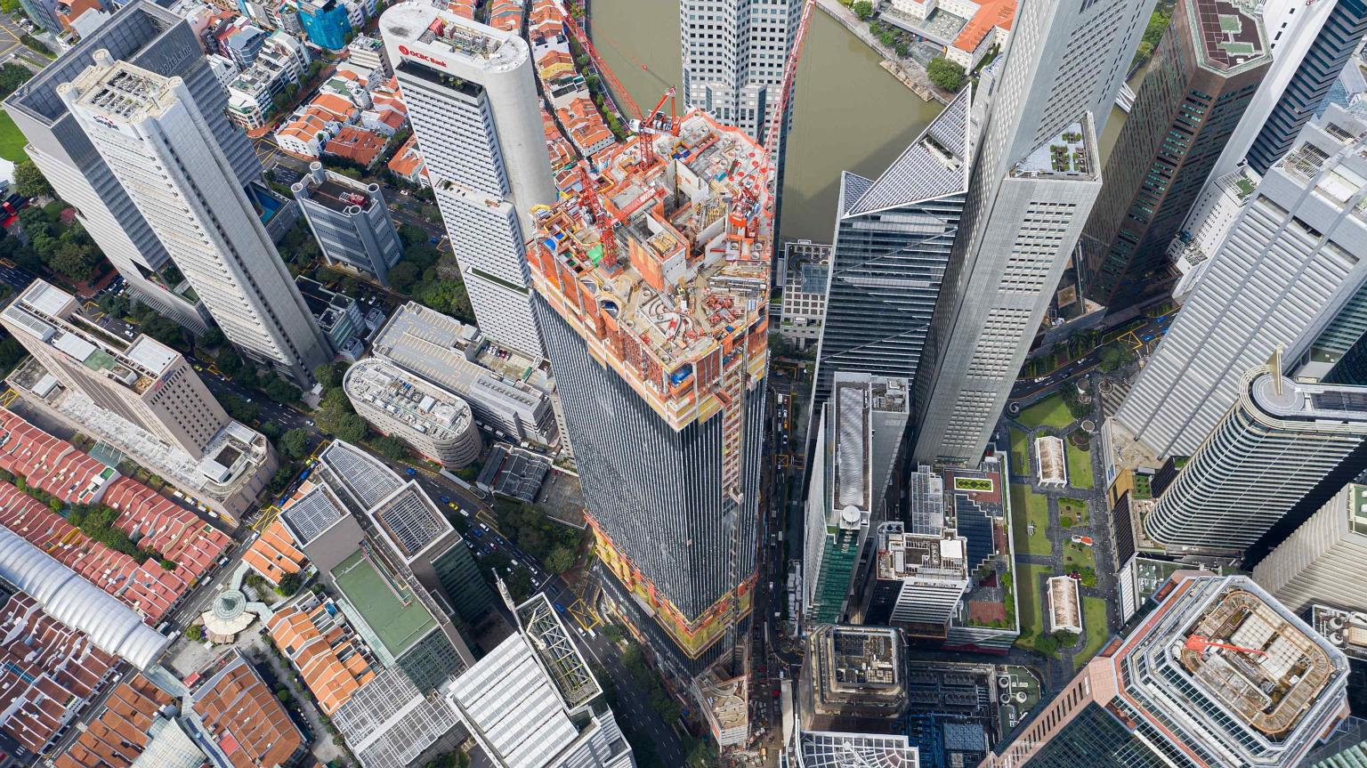 The 51-storey CapitaSpring building at 88 Market Street is on track to receive its temporary occupation permit in the latter half of the year, after completion was pushed back from the first half of this year.