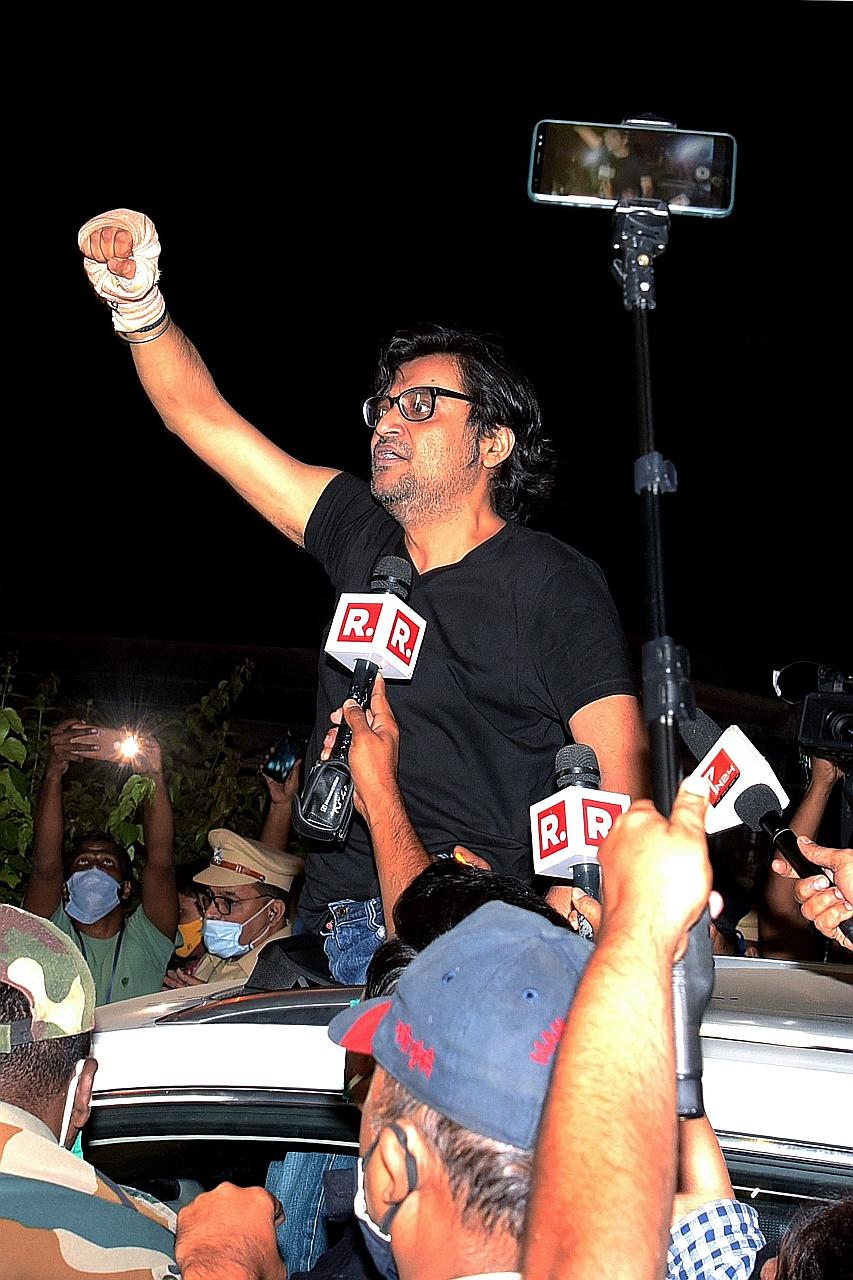 The leaked WhatsApp chats - between news anchor Arnab Goswami (above) and the then head of India's TV ratings agency in 2019 - have embarrassed the app's owner Facebook, which is betting big on India.