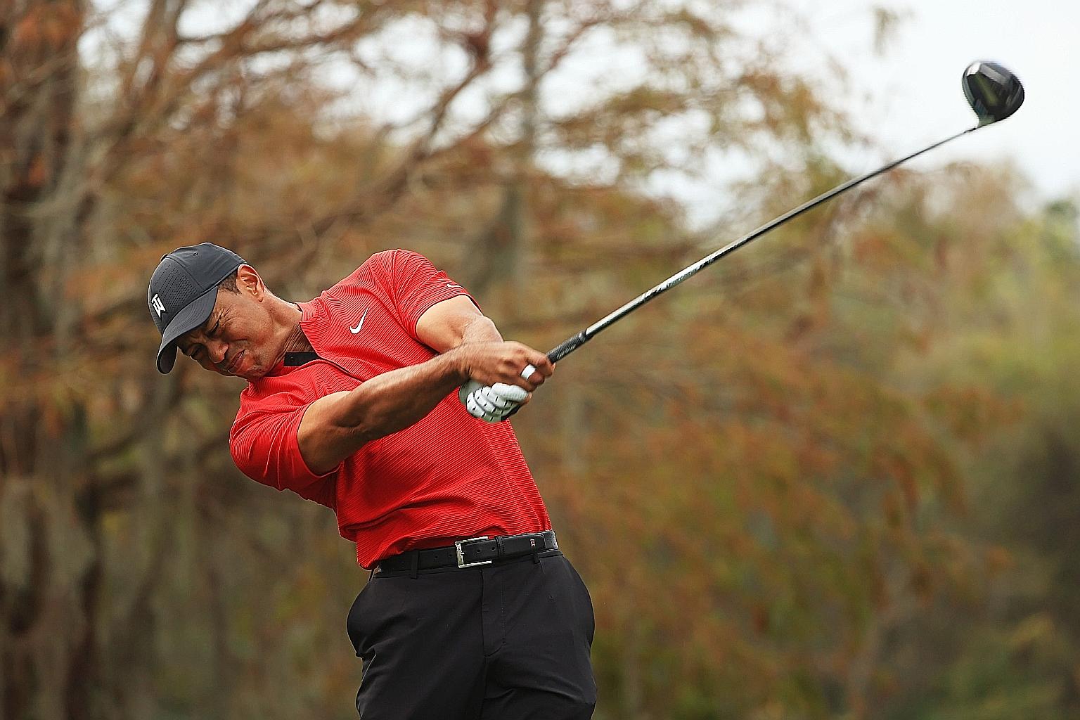 Tiger Woods playing at the PNC Championship in Orlando last December, when he made his last competitive appearance.