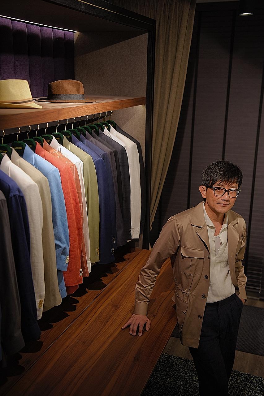 Closeknip co-founder Leslie Chia has pioneered what he calls a hybrid system of ready-to-wear and made-to-measure suiting.