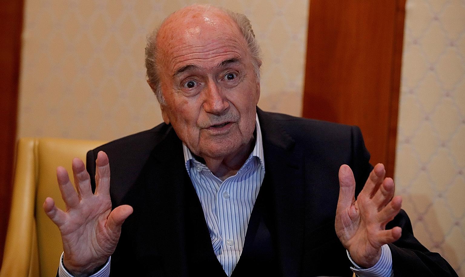 Sepp Blatter was accused of paying for his former deputy's use of a private jet in 2007.