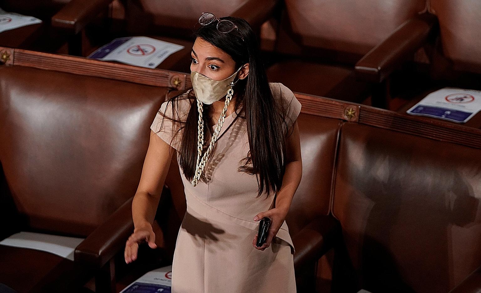 New York Representative Alexandria Ocasio-Cortez was the target of a threat made by a Trump supporter who stormed the US Capitol on Jan 6. 