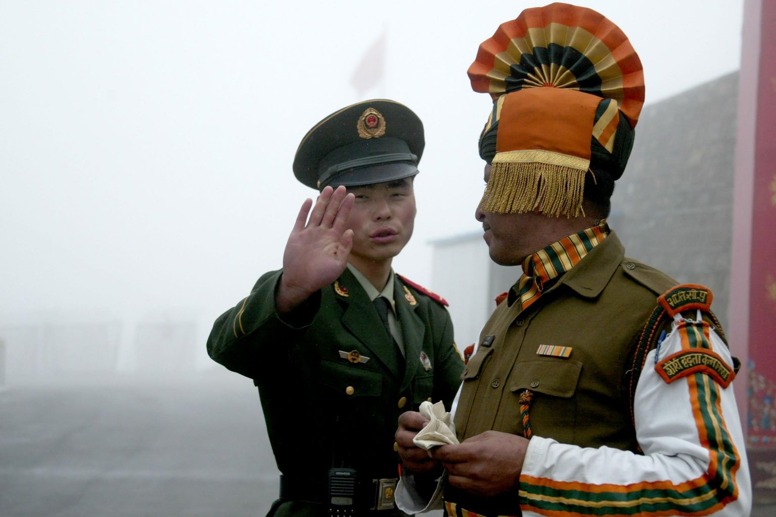 The incident happened last week at the Naku La pass in Sikkim state.
