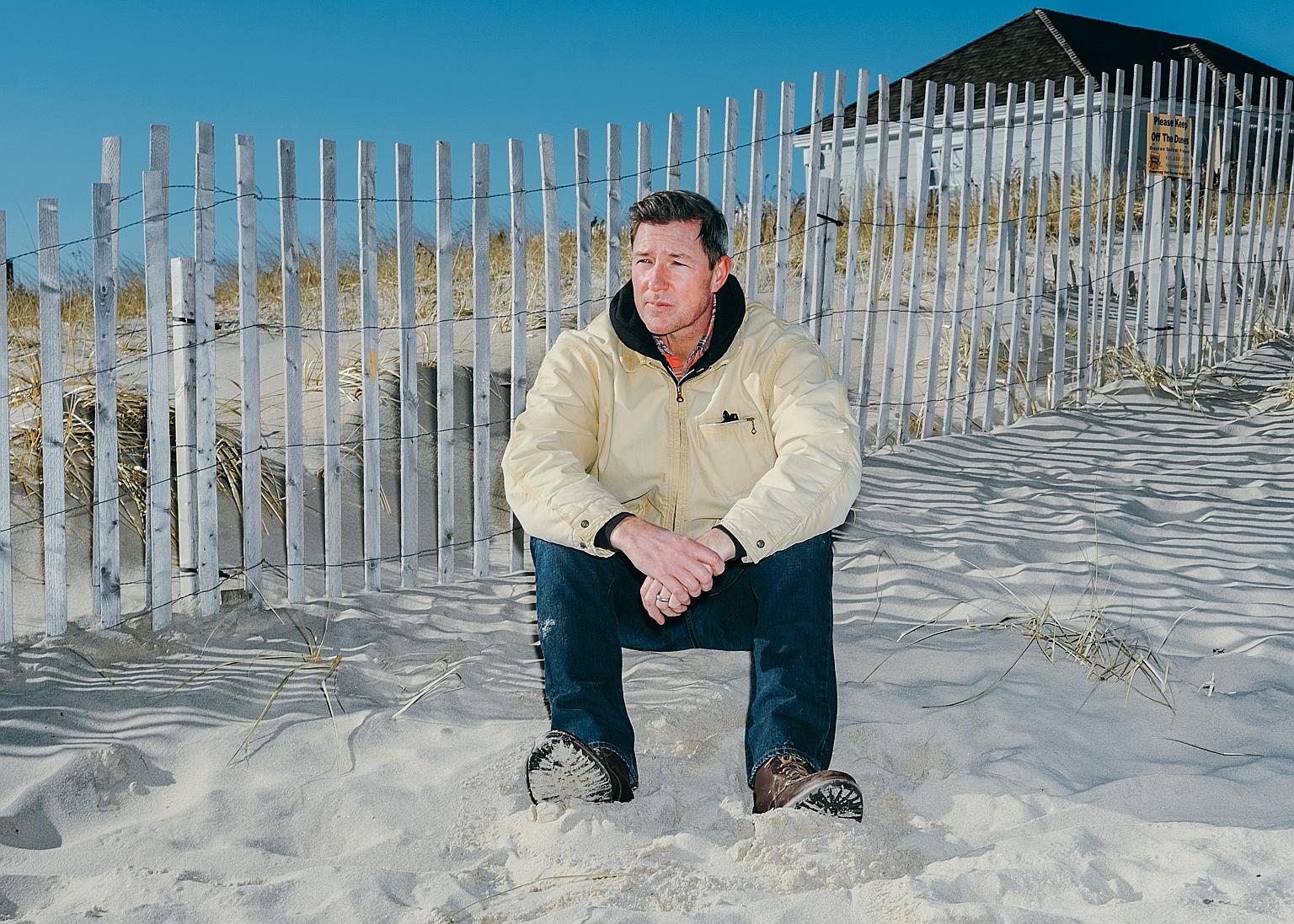 Edward Burns in East Hampton, New York. His new series, Bridge And Tunnel, is set in a 1980s version of his home town and focuses on six college graduates trying to figure out their futures.