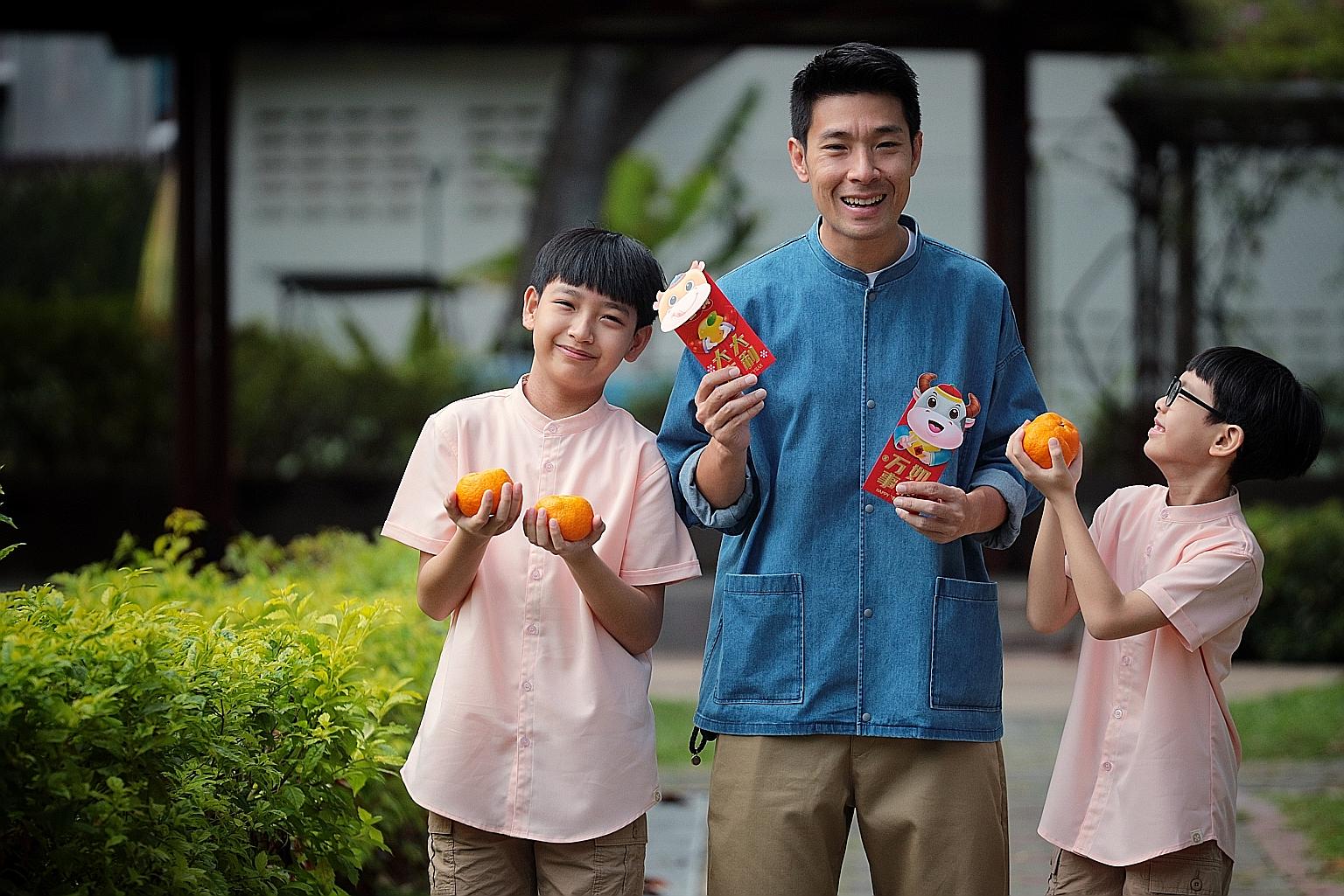 Actor Ben Yeo, with his sons Javier and Jarius (with glasses), makes it a point to prepare reunion dinner for his family every Chinese New Year.