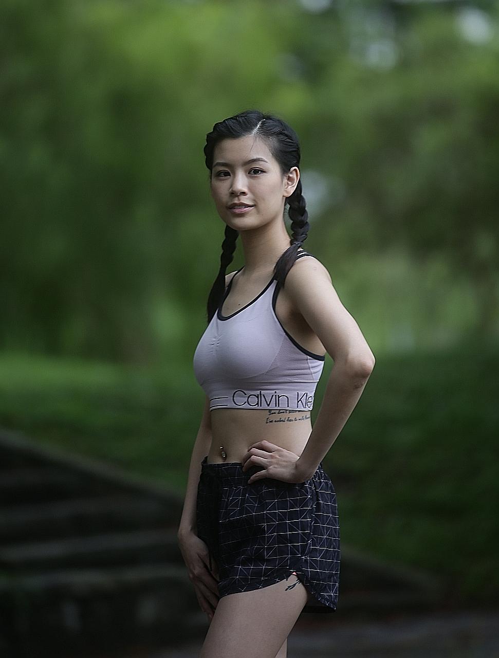 Ms Raybe Oh, seen here in a 2020 picture, suffered severe burns on about 80 per cent of her body.