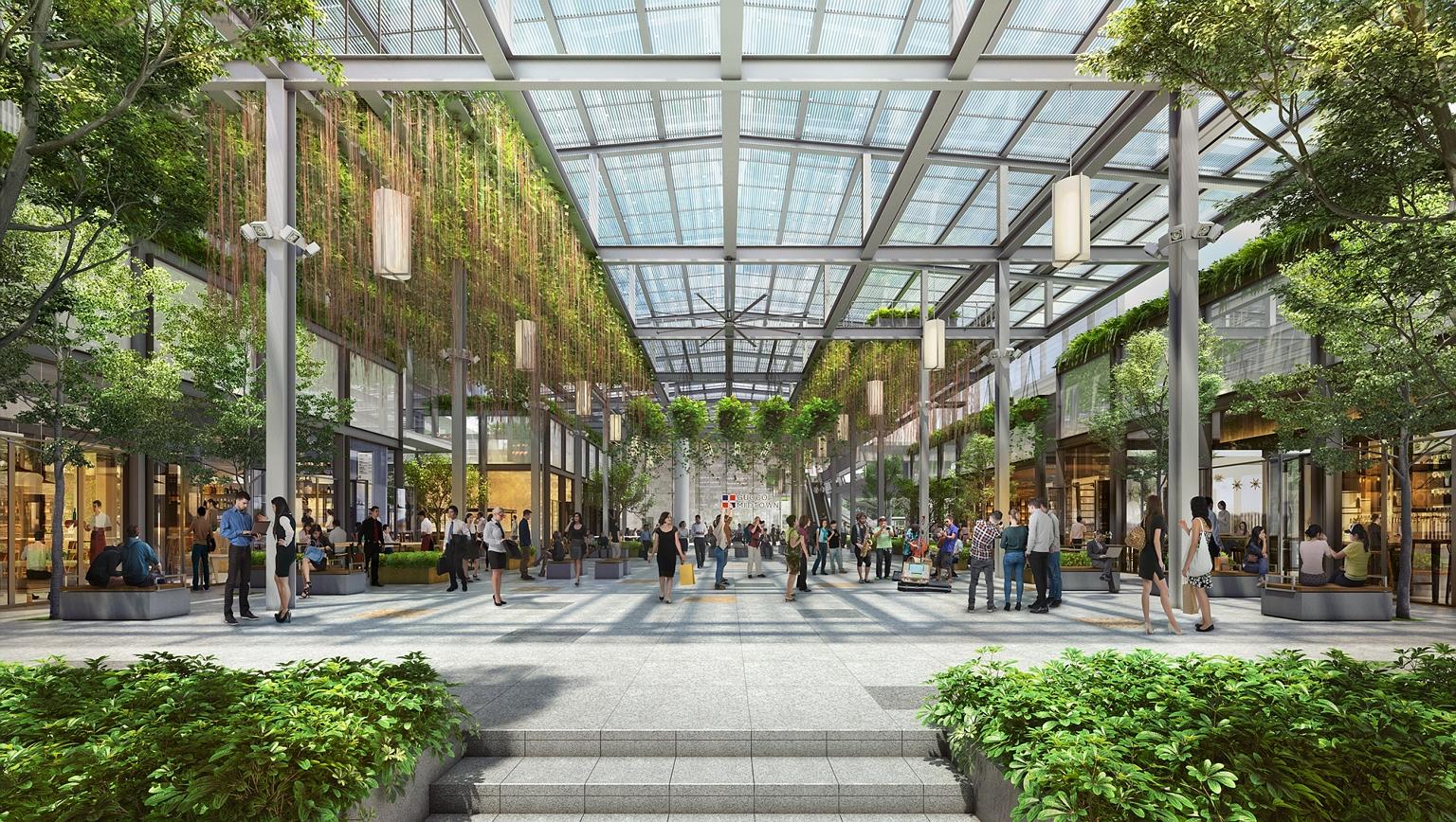 Midtown Market, which will have a hanging garden over a public space, is one of the features of Guoco Midtown. Slated for completion in phases starting from 2022, Guoco Midtown is a 3.2ha mixed-use mega-development on Beach Road and Tan Quee Lan Stre
