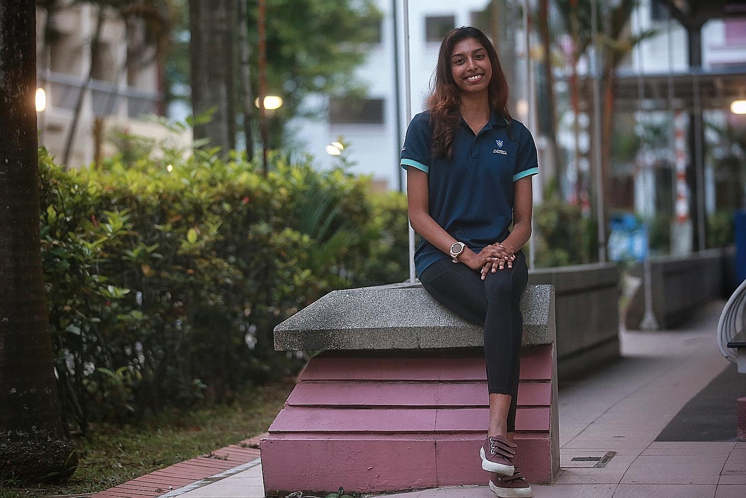 Ms Shivaani Rajendran, who found it hard to find work after graduating with a diploma in hospitality last May amid the Covid-19 pandemic, received a one-year traineeship offer as a teaching aide from St Andrew's Autism Centre, a non-profit organisati