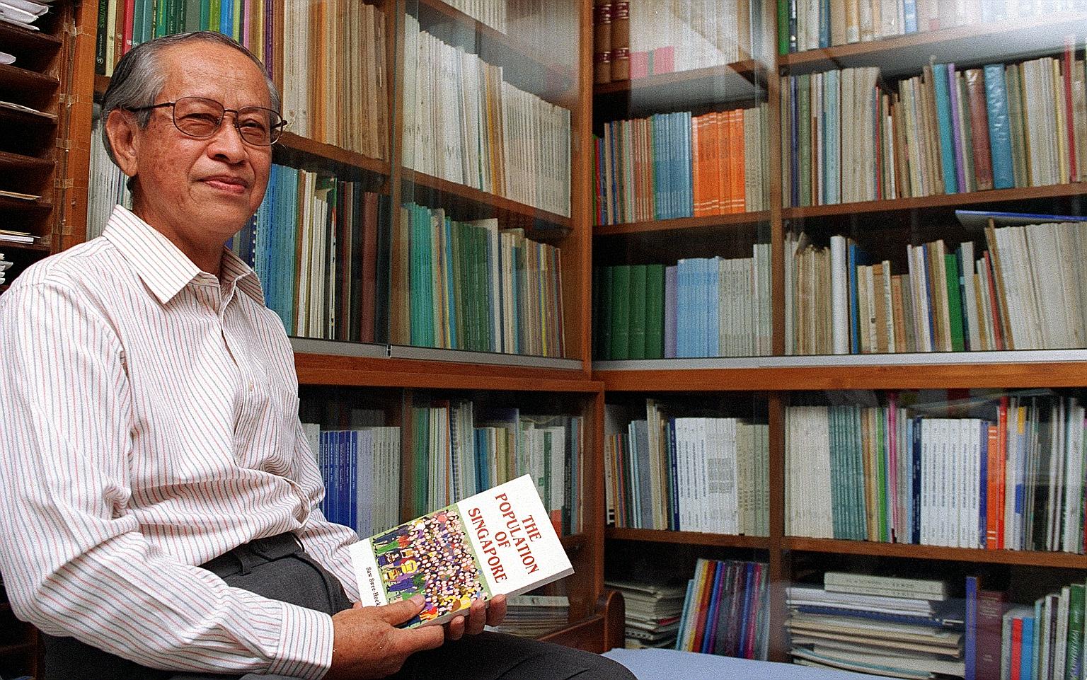 In the course of Professor Saw Swee Hock's distinguished academic career, he took up visiting positions in prestigious universities such as Princeton, Stanford, Cambridge and the London School of Economics. He died on Tuesday at the age of 89. ST FIL