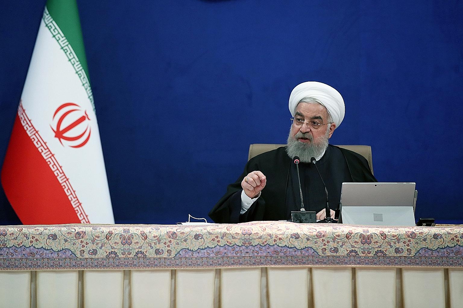 Iranian President Hassan Rouhani wants to save the nuclear deal and his legacy before he leaves office later this year, but is determined not to cave in to US demands. PHOTO: OFFICE OF THE IRANIAN PRESIDENCY