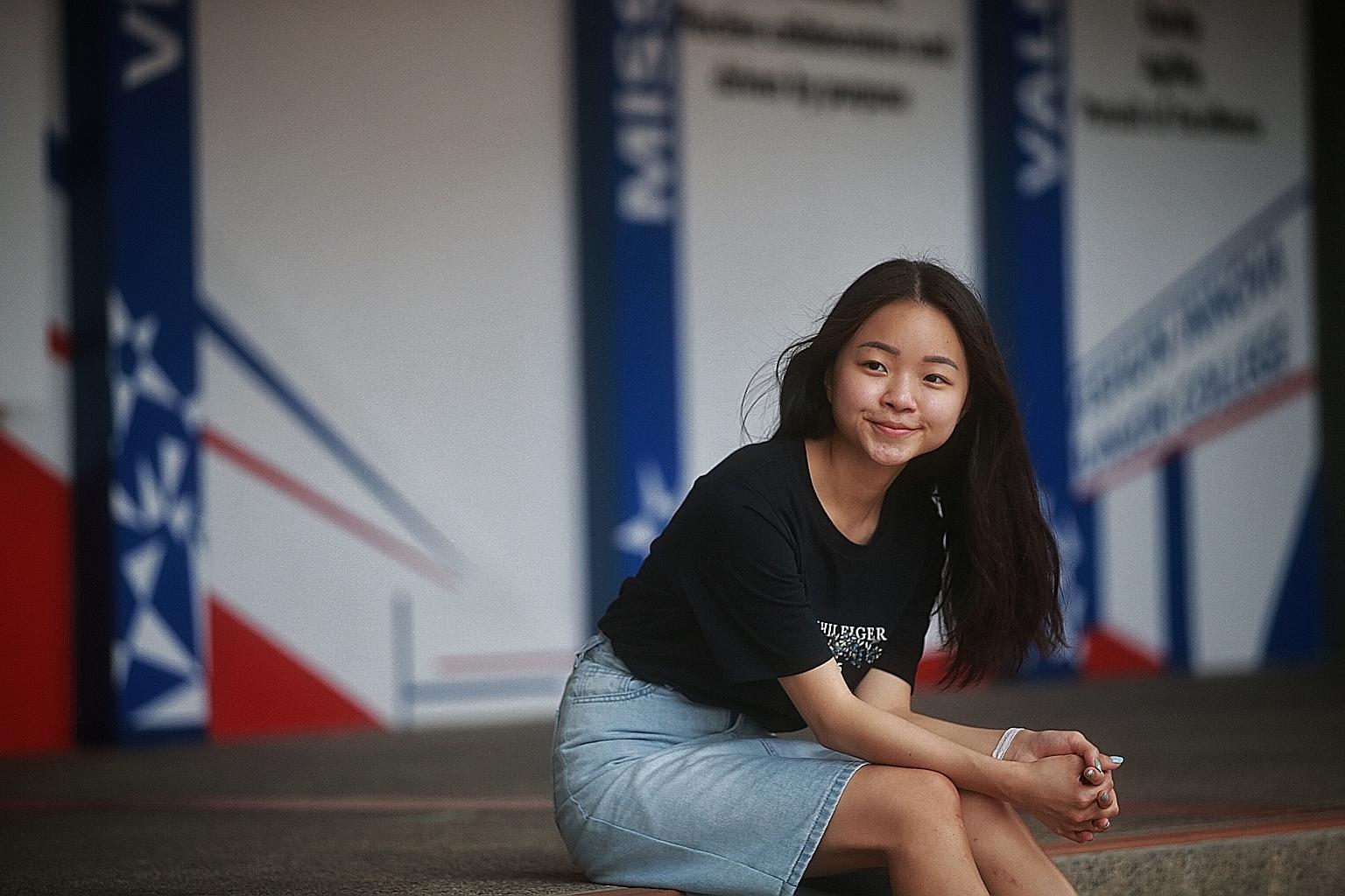 Megan Chan, 20, put her studies on pause after her first year of junior college to look after her own well-being.