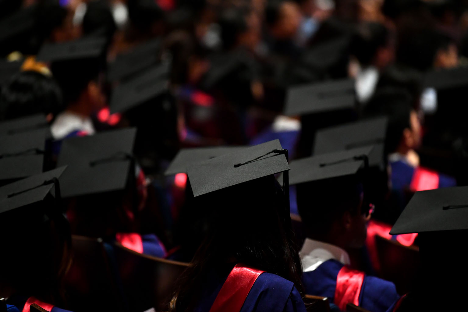 The noticeable drop in the percentage of graduating students in full-time work is something the Government is watching closely, said Manpower Minister Josephine Teo. ST PHOTO: LIM YAOHUI