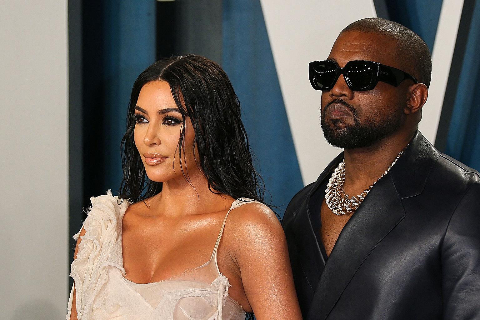 Reality star Kim Kardashian and rapper Kanye West at an event in Beverly Hills in February last year. The divorce filing after almost seven years of marriage follows months of rumours that the relationship between the two celebrities was on the rocks