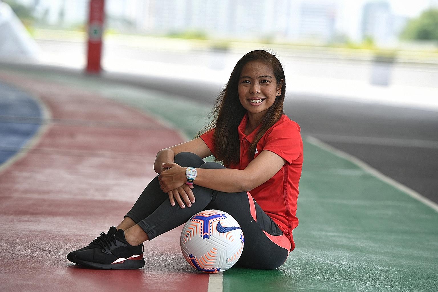 Footballer Ernie Sontaril, who also coaches, says Singa Champs provides a good environment for autistic children to nurture skills.