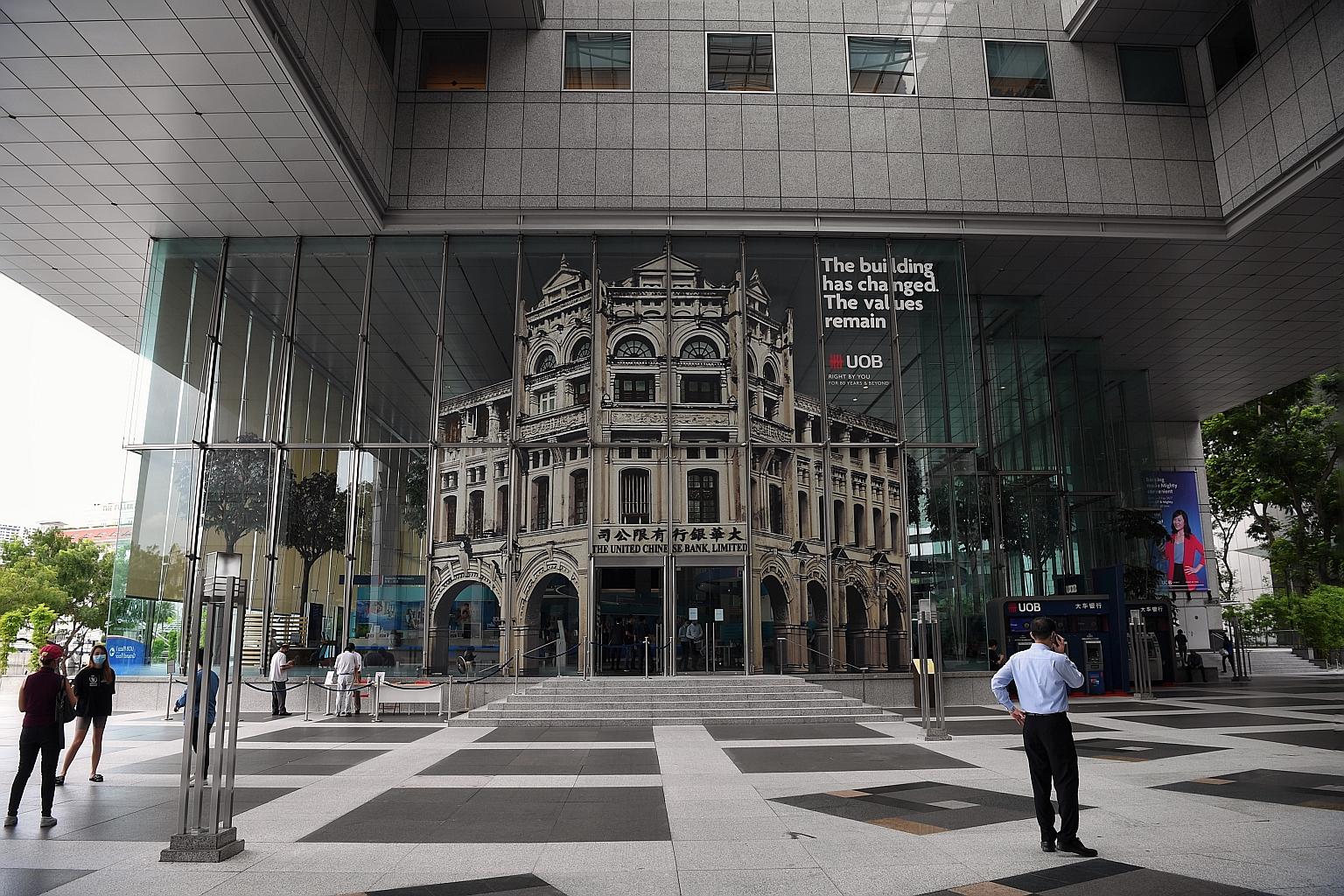 UOB posted a fourth-quarter net profit of $688 million, down from $1 billion a year earlier, due to lower net interest income and higher allowances set aside for non-impaired assets. The bank's results were largely in line with rivals DBS and OCBC, w