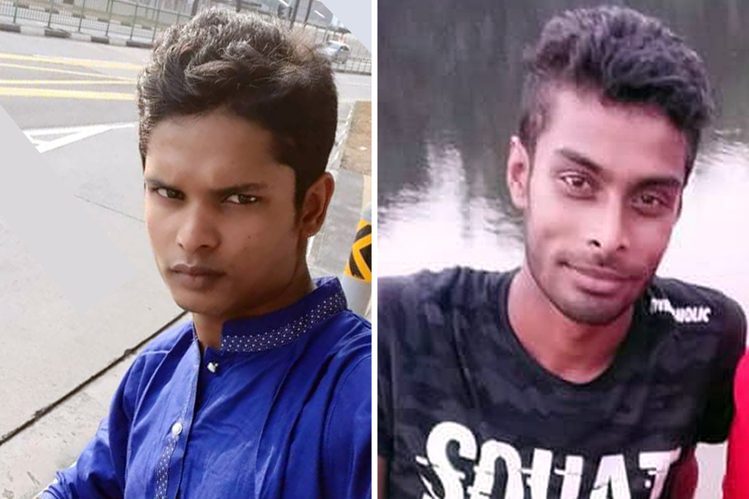 Shohel Md (left), the second of five siblings, came to Singapore in 2019. Anisuzzaman "Ani" Md (right), 29, was the sole breadwinner of his family.