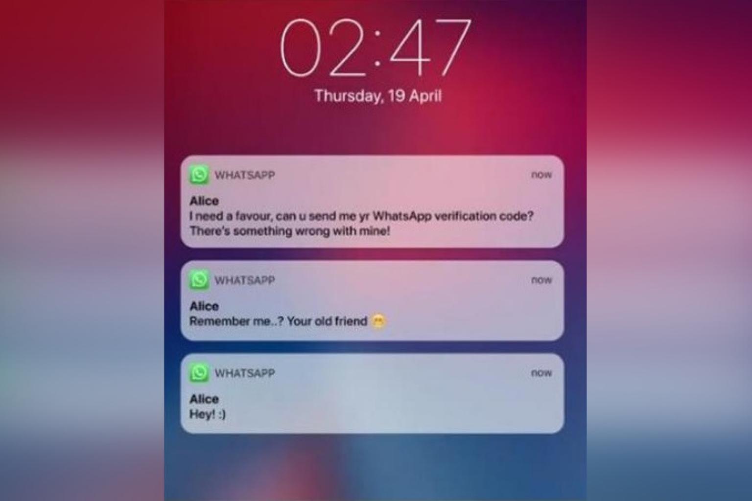 S'pore police warn of scams involving compromised WhatsApp