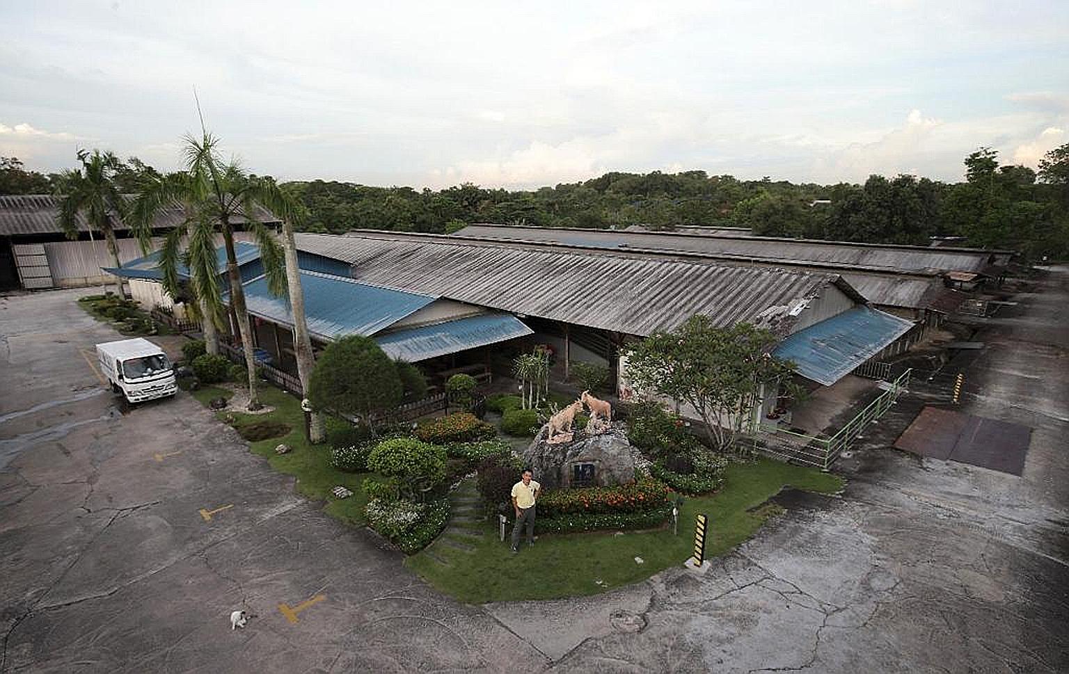 Mr John Hay, founder of Hay Dairies, in front of his current farm in Lim Chu Kang. Hay Dairies has been awarded a tender for a 10,000 sq m parcel of land, also in Lim Chu Kang, for a general agriculture farm. The other 11,917 sq m land parcel, in Sun