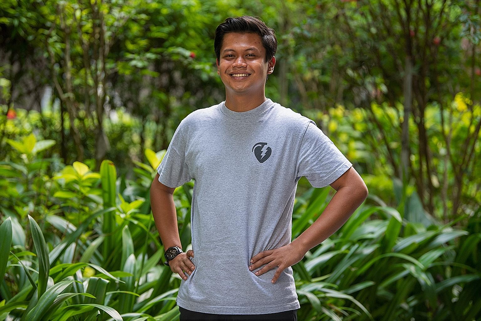 Third Sergeant (NS) Muhammad Nur'azhari Zainal Abidin (left), who participated in the trial, said the accessibility of the locations and being able to plan sessions around his work schedule were plus points. The National Service Fitness Improvement T